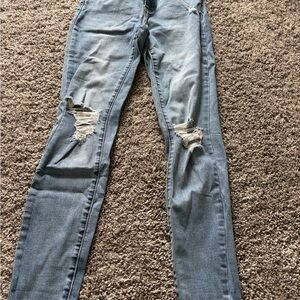 Distressed Blue Women's Jeans